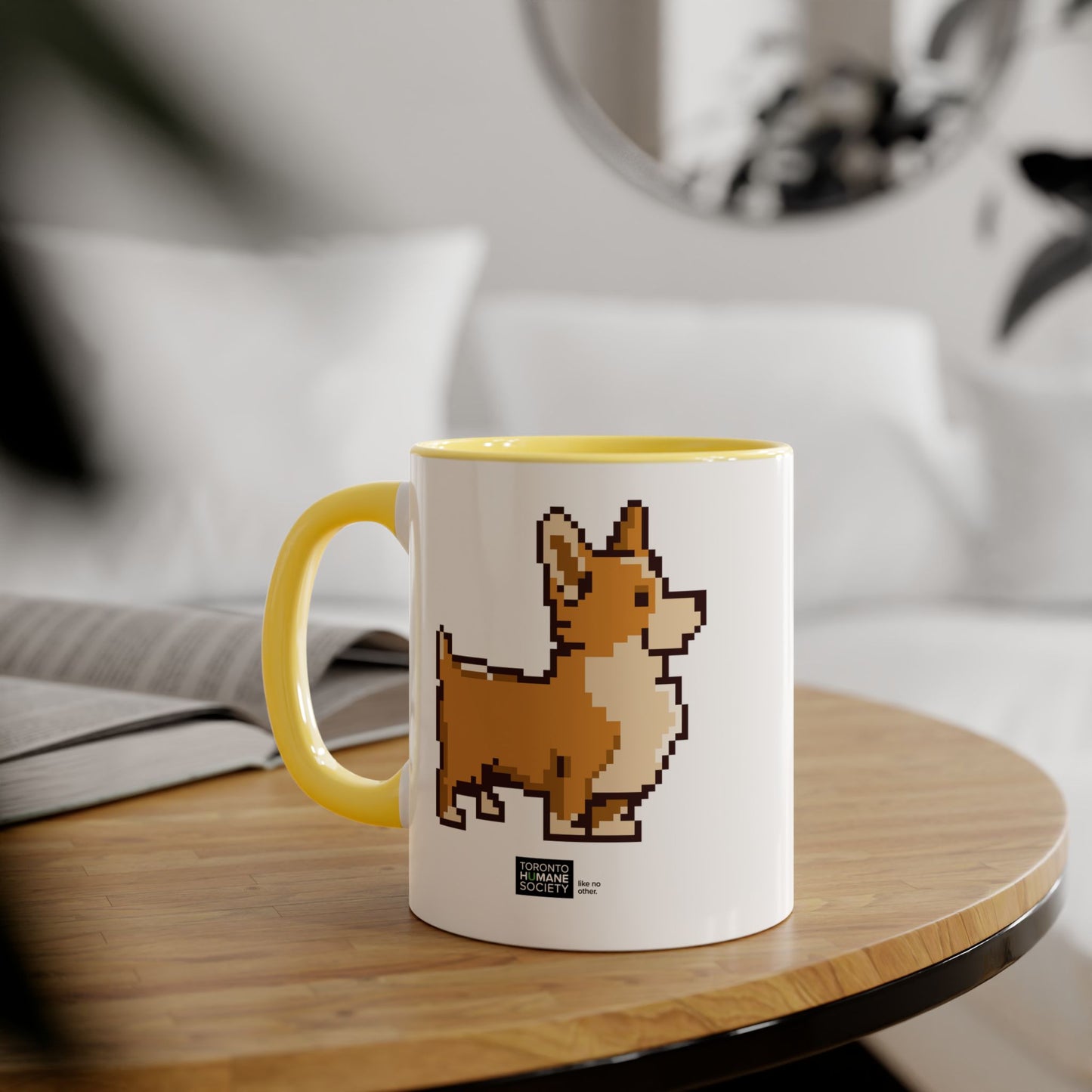 Accent Mug - Pixelated Dog