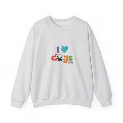 Unisex Crewneck Sweatshirt - I Love Dogs