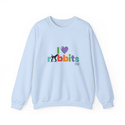 Unisex Crewneck Sweatshirt - I Love Rabbits