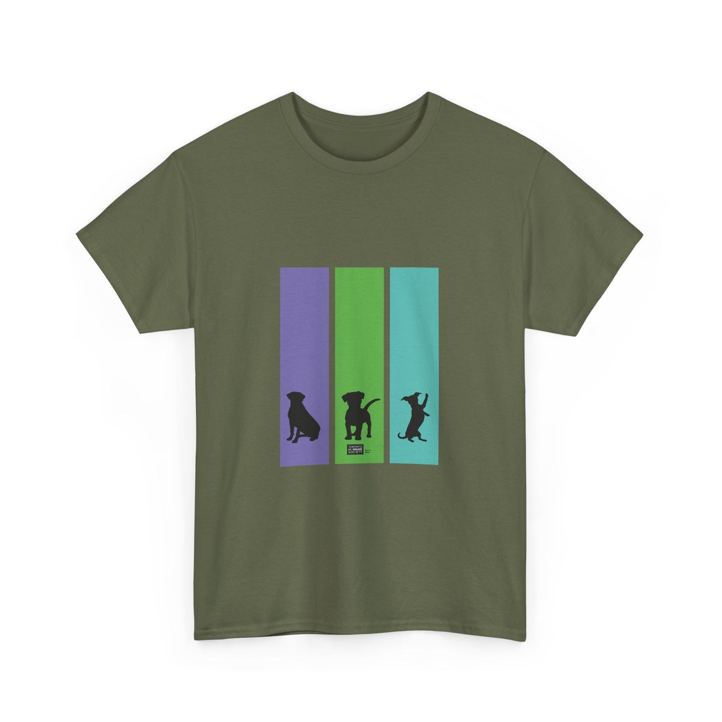 Unisex Cotton Tee - Dog Silhouettes