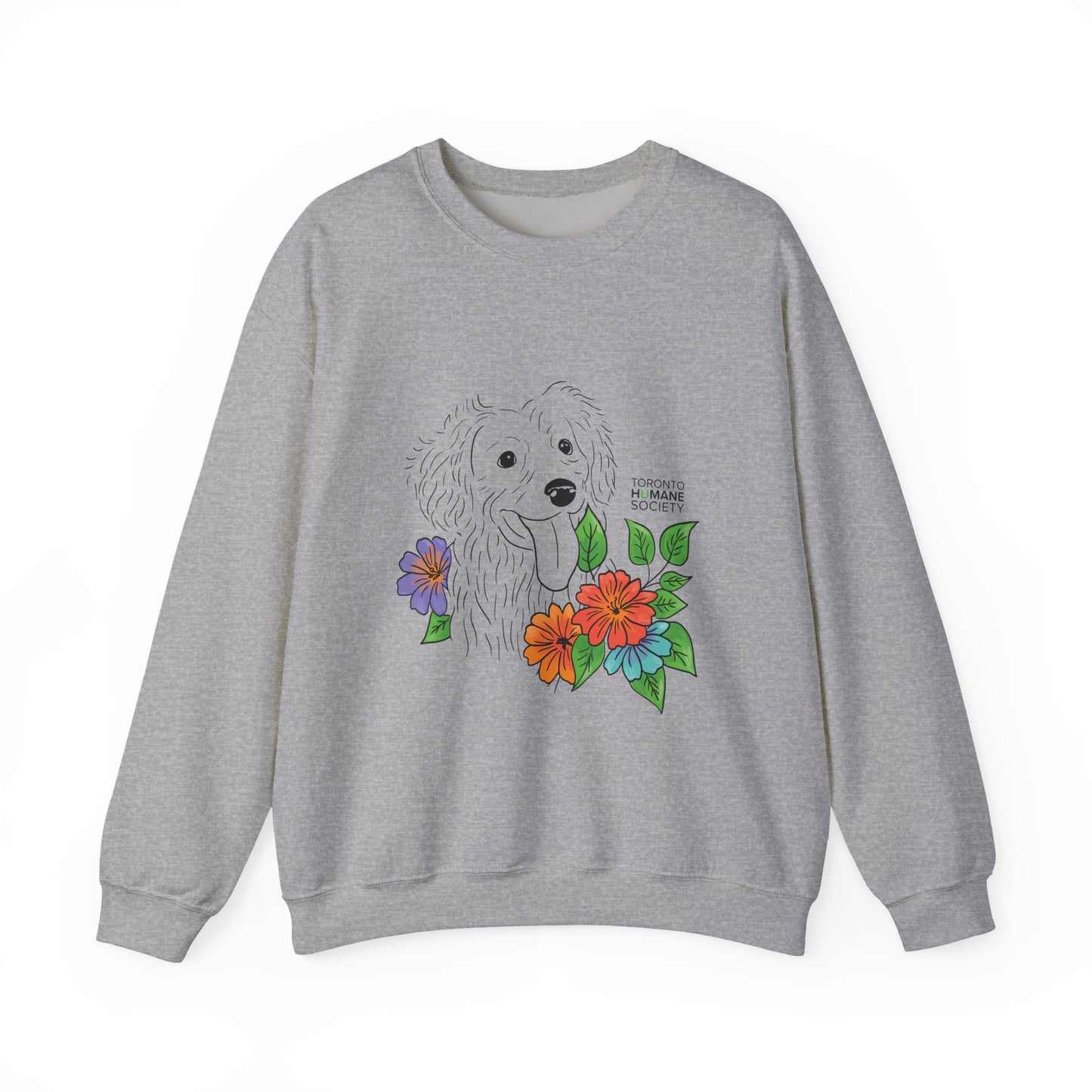Sweatshirt - Floral Dog