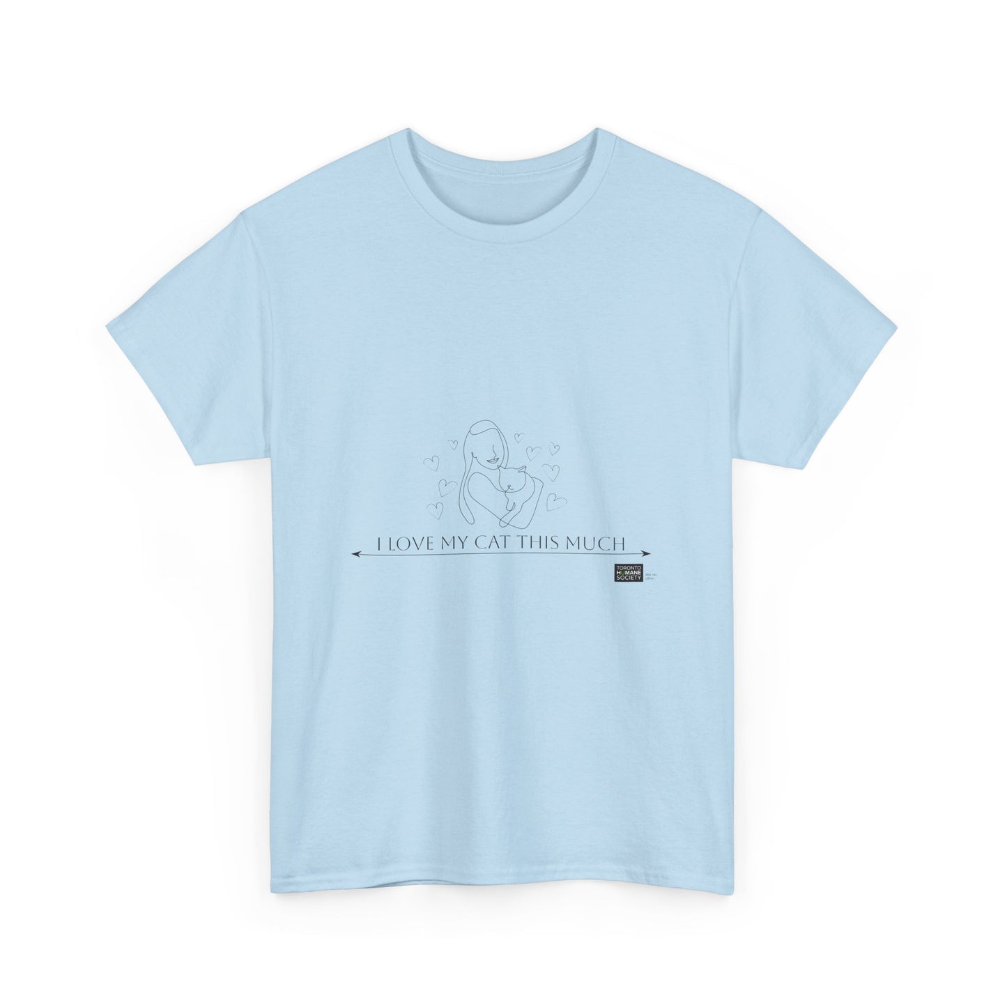 Unisex Cotton Tee - I Love My Cat This Much