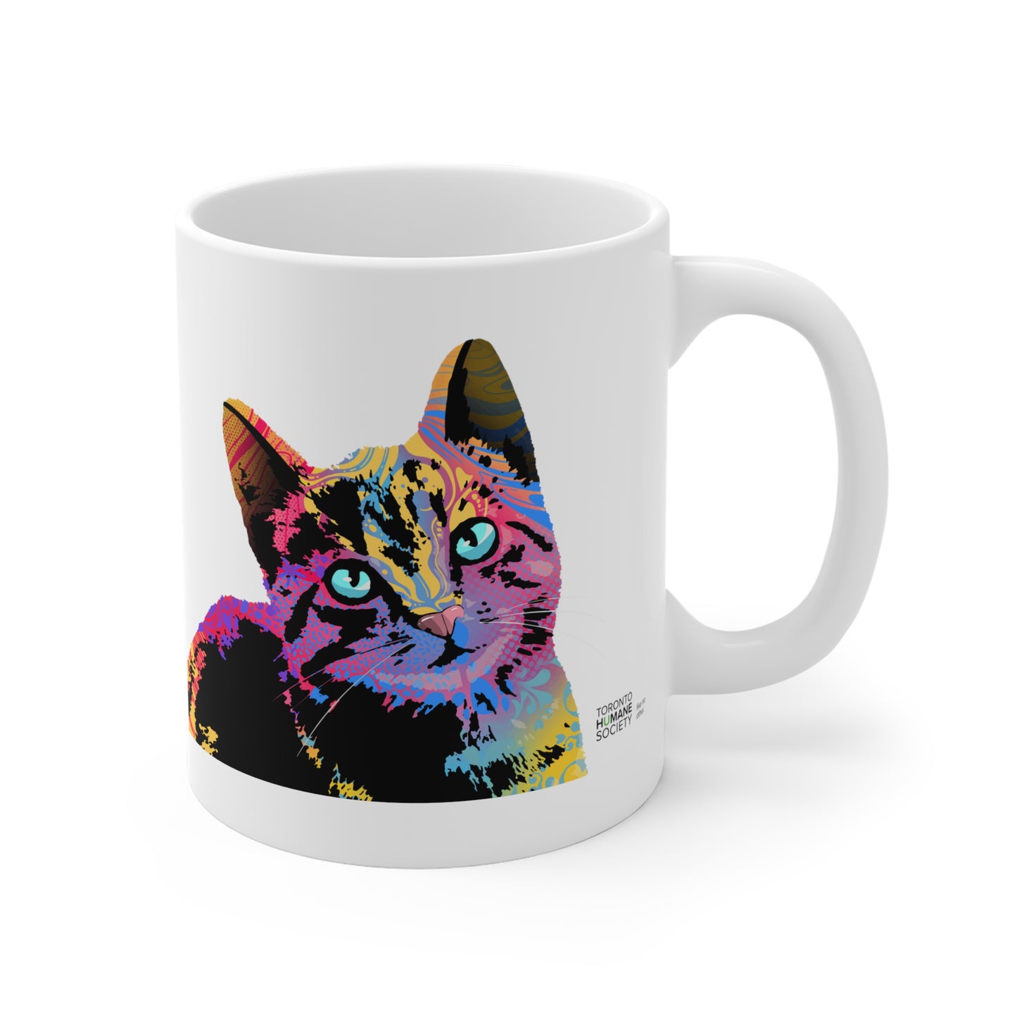 Ceramic Mug - Cat Abstract