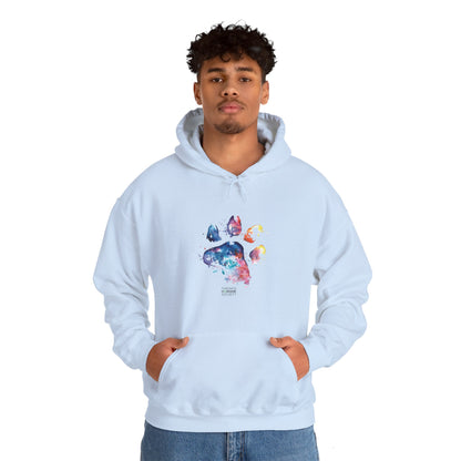 Unisex Hooded Sweatshirt - Paw Print