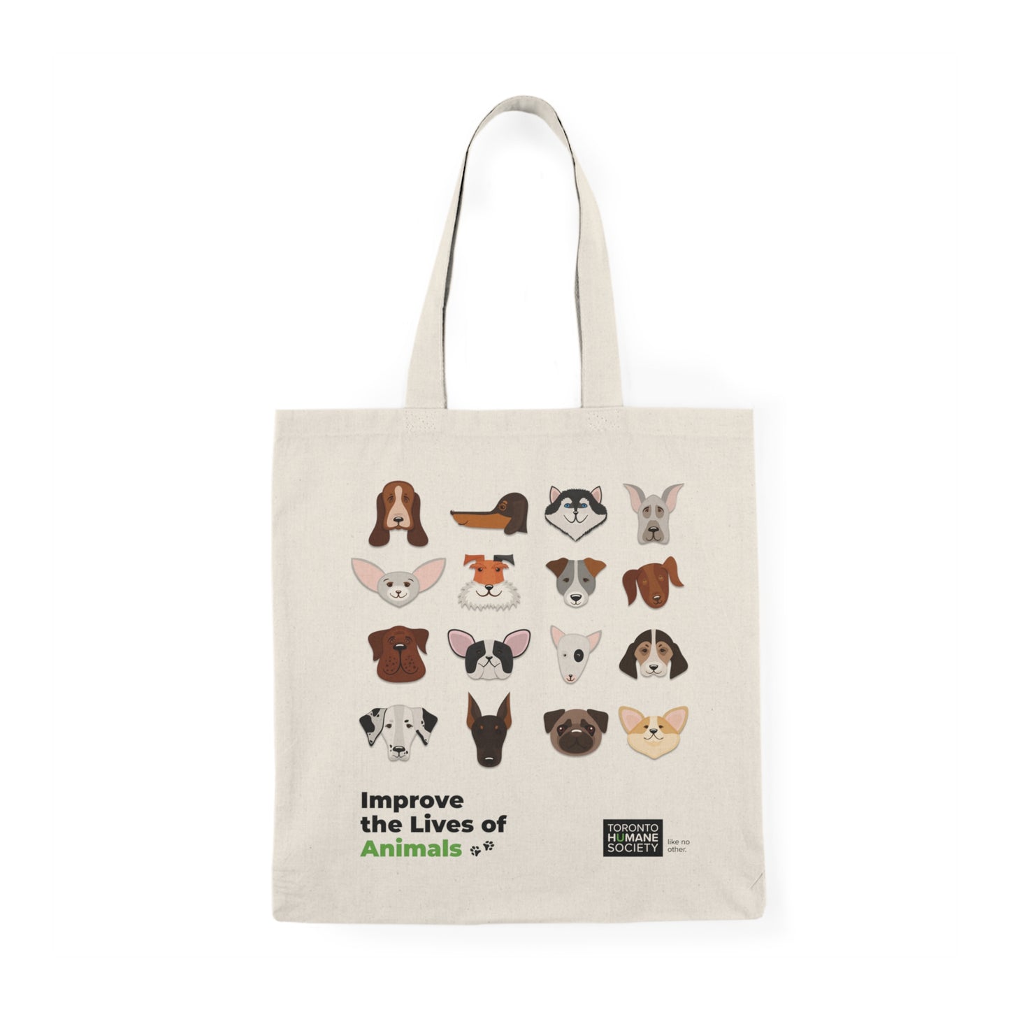 Natural Tote Bag - Dog