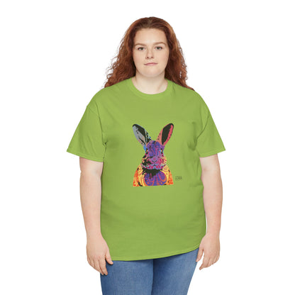 Unisex Cotton Tee - Abstract Rabbit