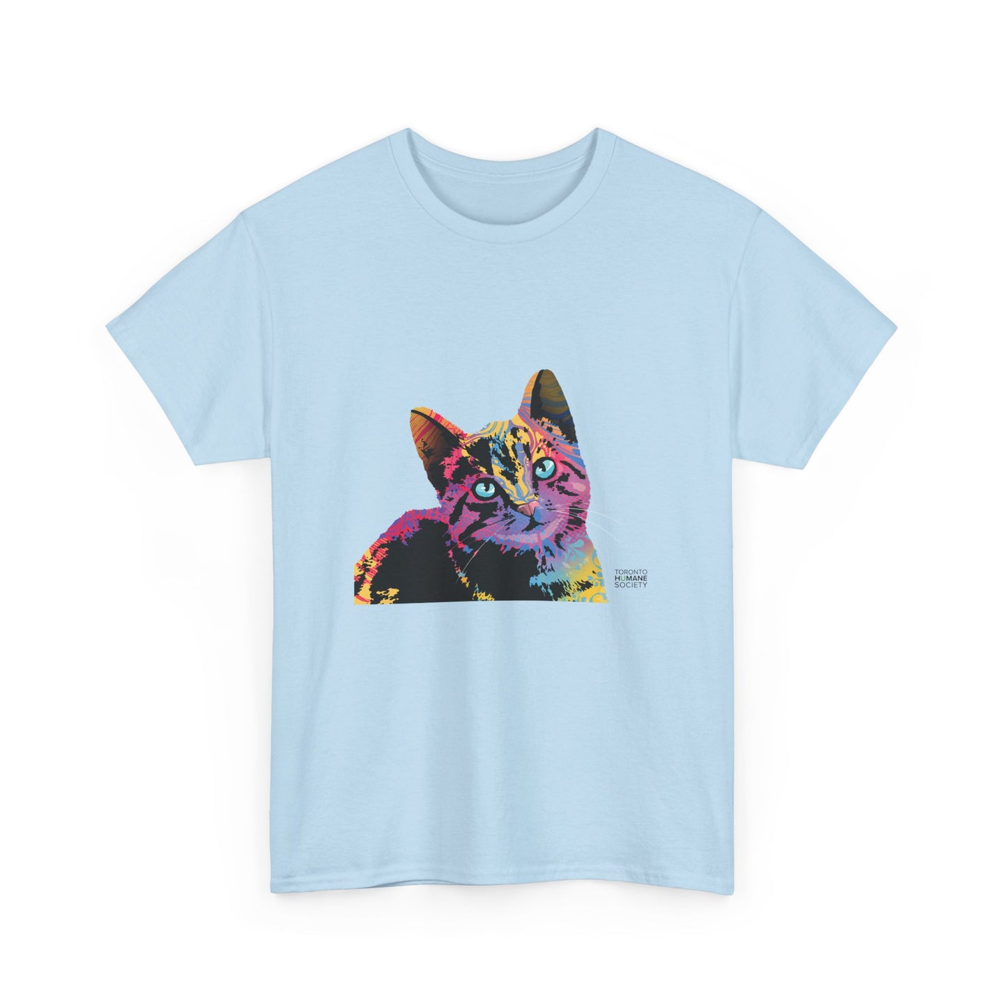 Unisex Cotton Tee - Abstract Cat