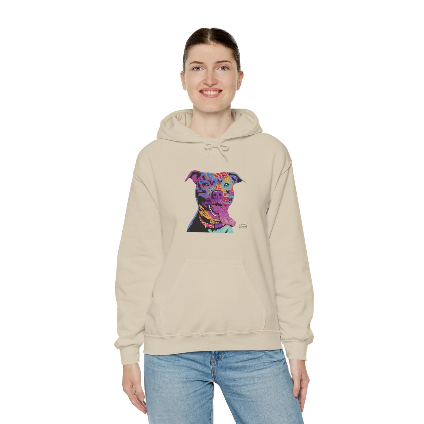 Unisex Hooded Sweatshirt - Abstract Dog