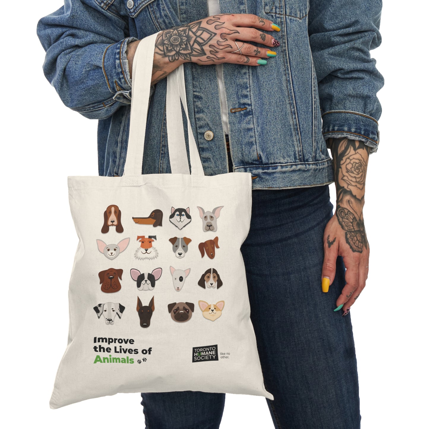 Natural Tote Bag - Dog