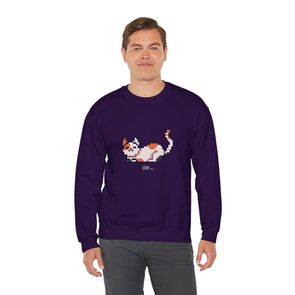 Unisex Crewneck Sweatshirt - Pixelated Cat