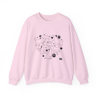 Unisex Crewneck Sweatshirt - Dog Heart