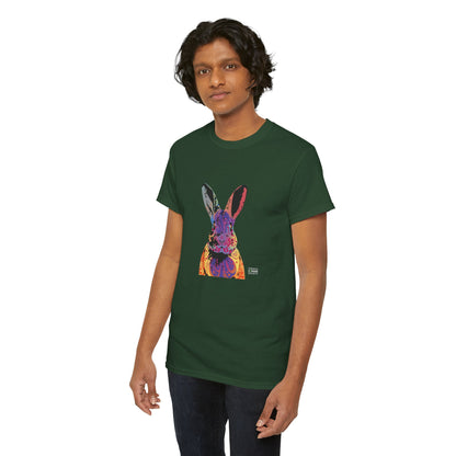 Unisex Cotton Tee - Abstract Rabbit