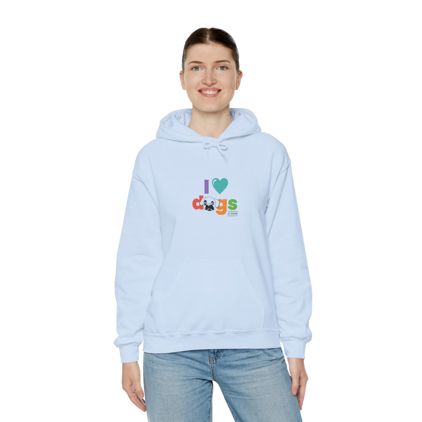 Unisex Hooded Sweatshirt - I Love Dogs