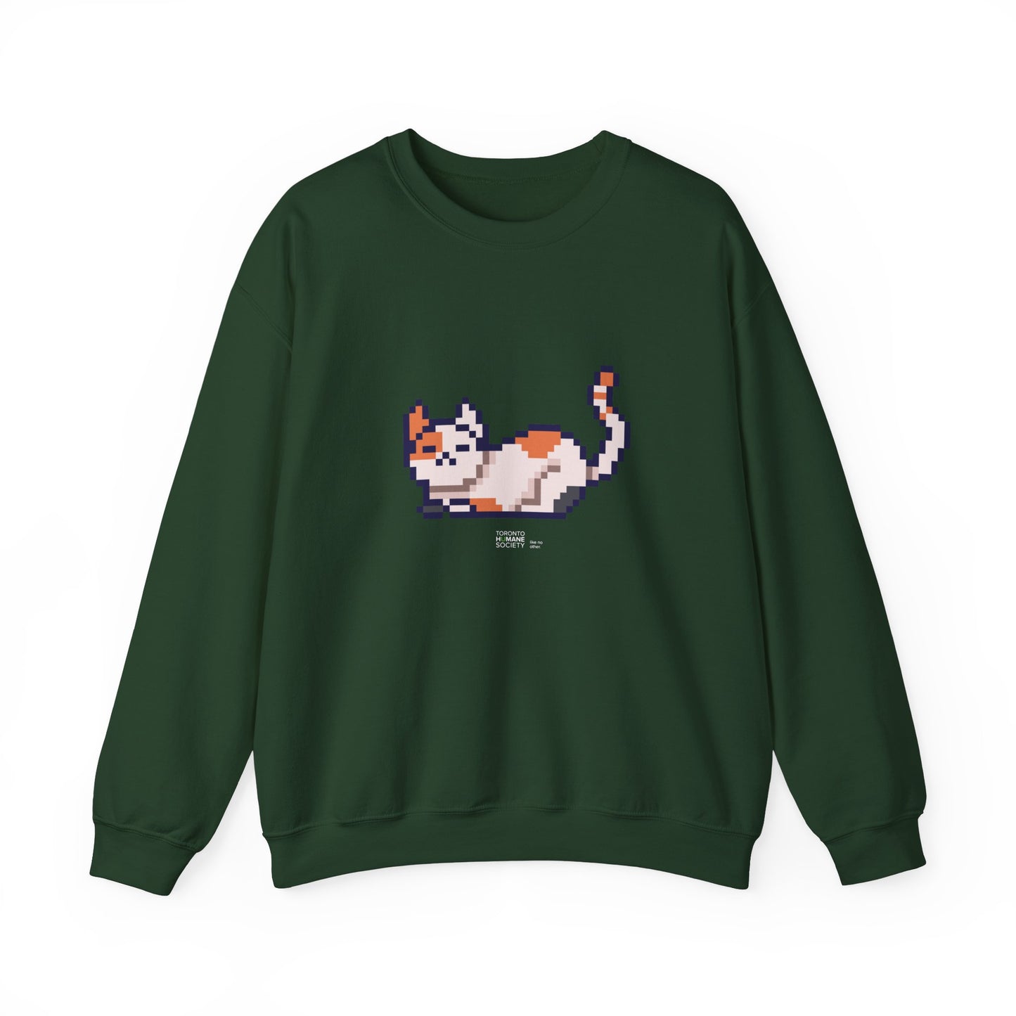 Unisex Crewneck Sweatshirt - Pixelated Cat