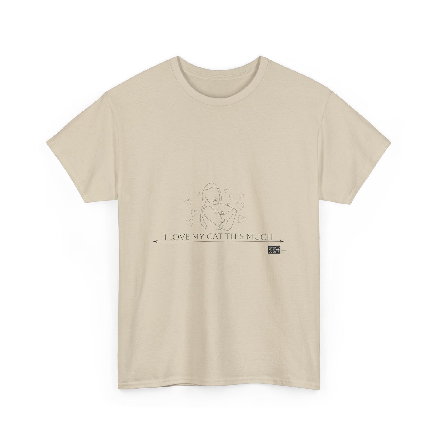 Unisex Cotton Tee - I Love My Cat This Much