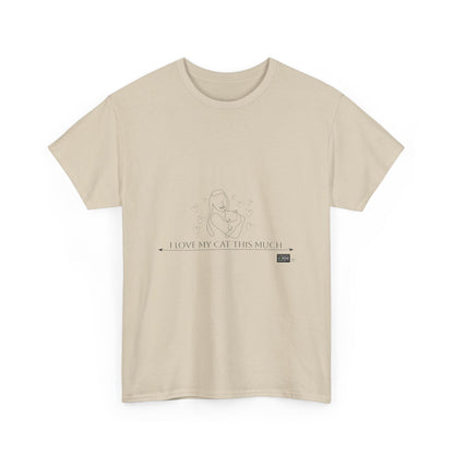 Unisex Cotton Tee - I Love My Cat This Much