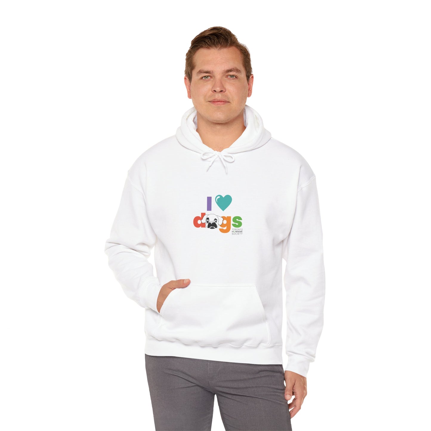 Unisex Hooded Sweatshirt - I Love Dogs