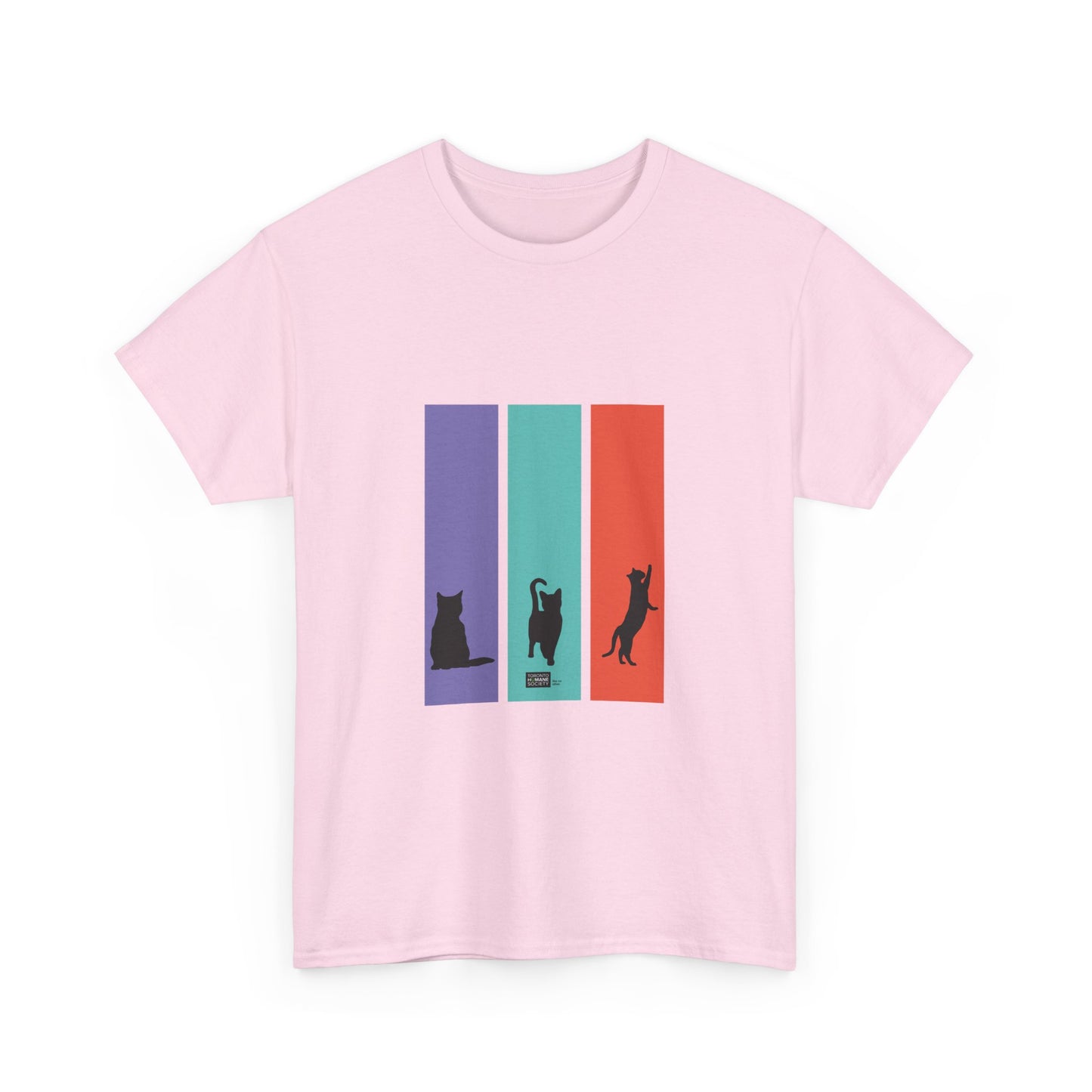 Unisex Cotton Tee - Cat Silhouettes