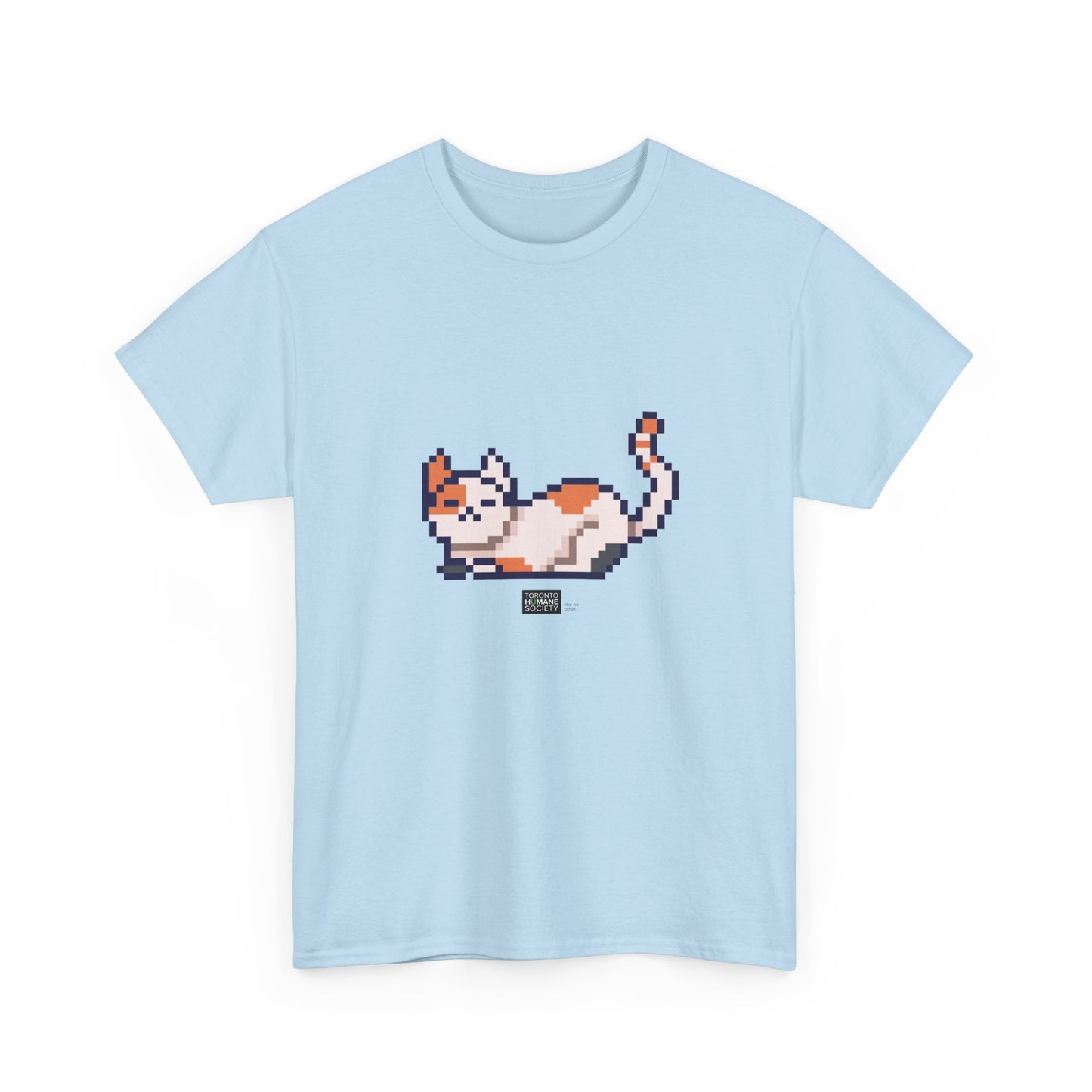 Unisex Cotton Tee - Pixelated Cat