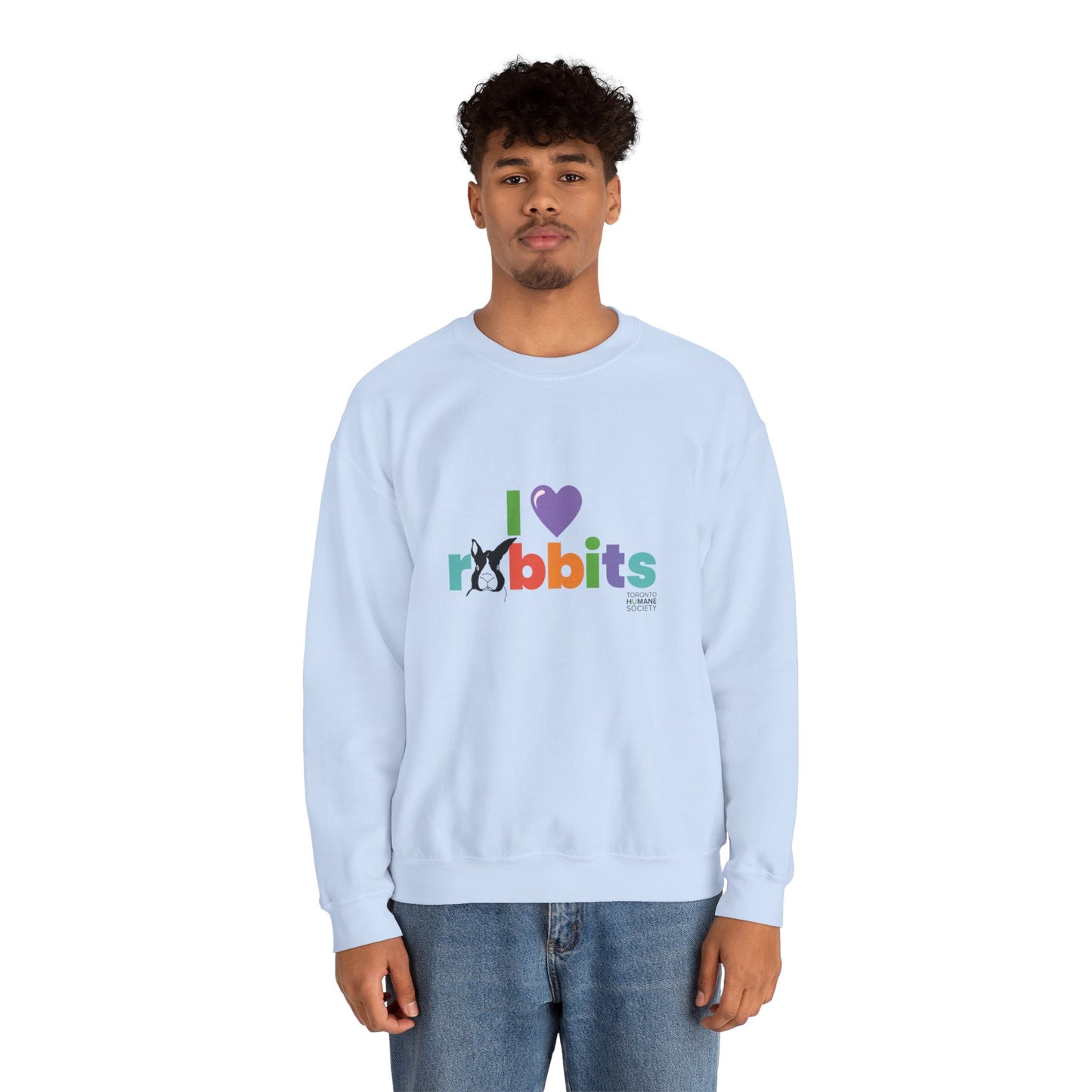 Unisex Crewneck Sweatshirt - I Love Rabbits