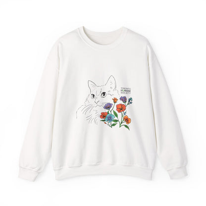 Sweatshirt - Floral Cat