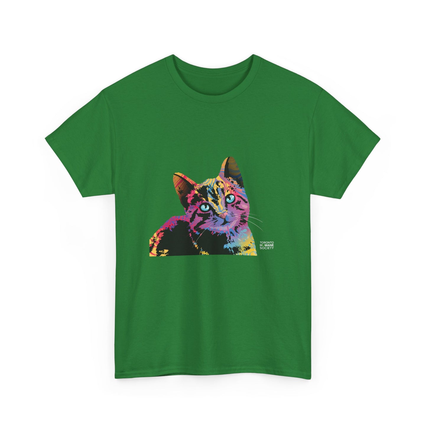 Unisex Cotton Tee - Abstract Cat