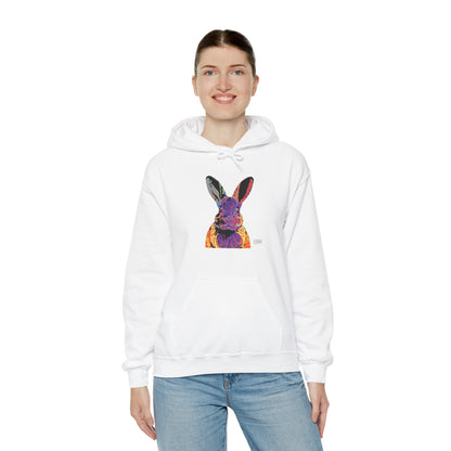 Unisex Hooded Sweatshirt - Abstract Rabbit