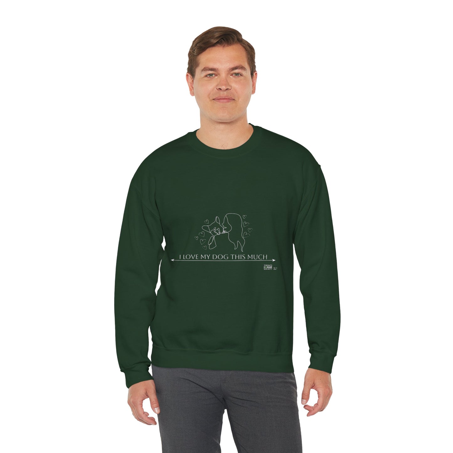 Unisex  Crewneck Sweatshirt - I Love My Dog This Much