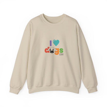 Unisex Crewneck Sweatshirt - I Love Dogs