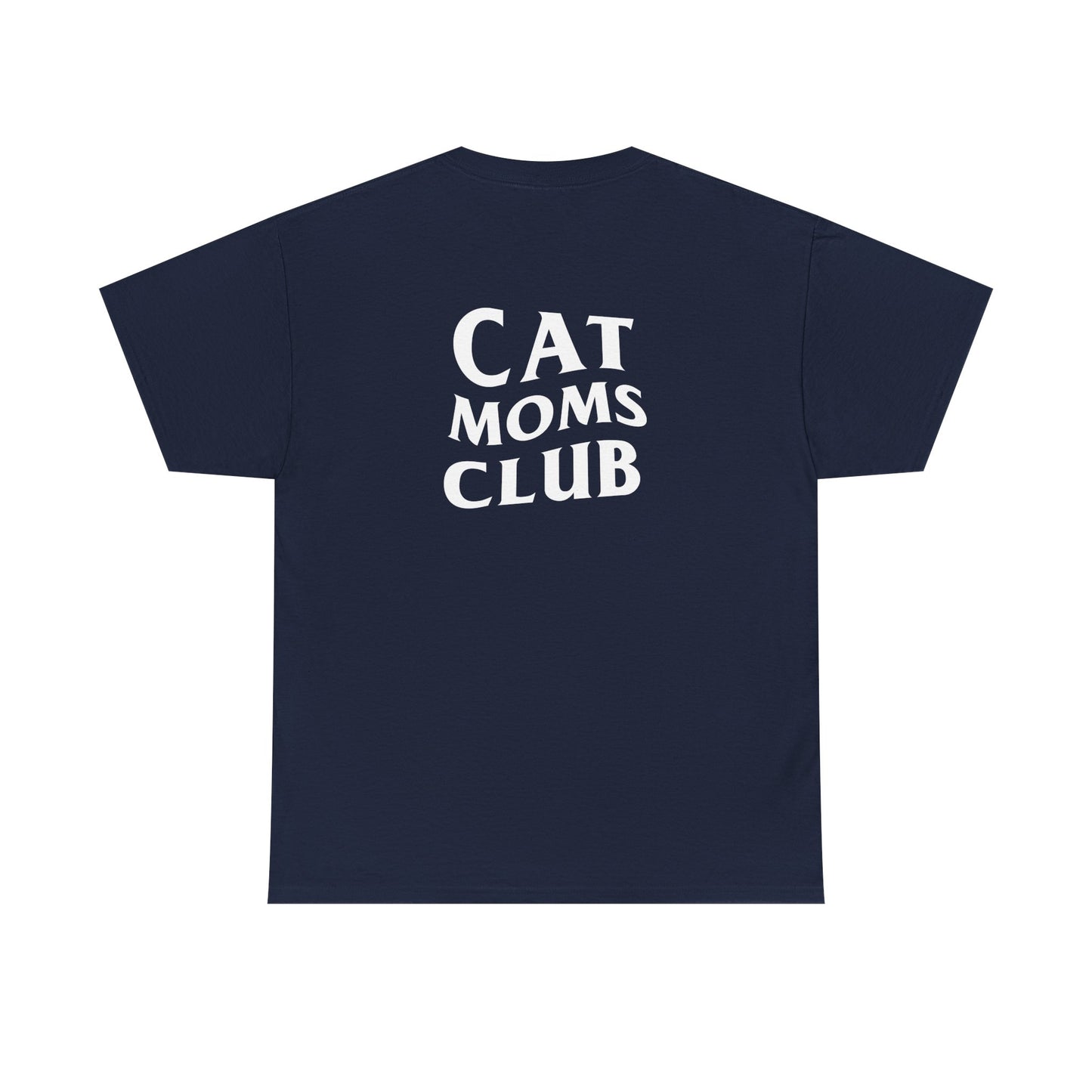 Cat Moms Club, Back Design - Cotton Tee