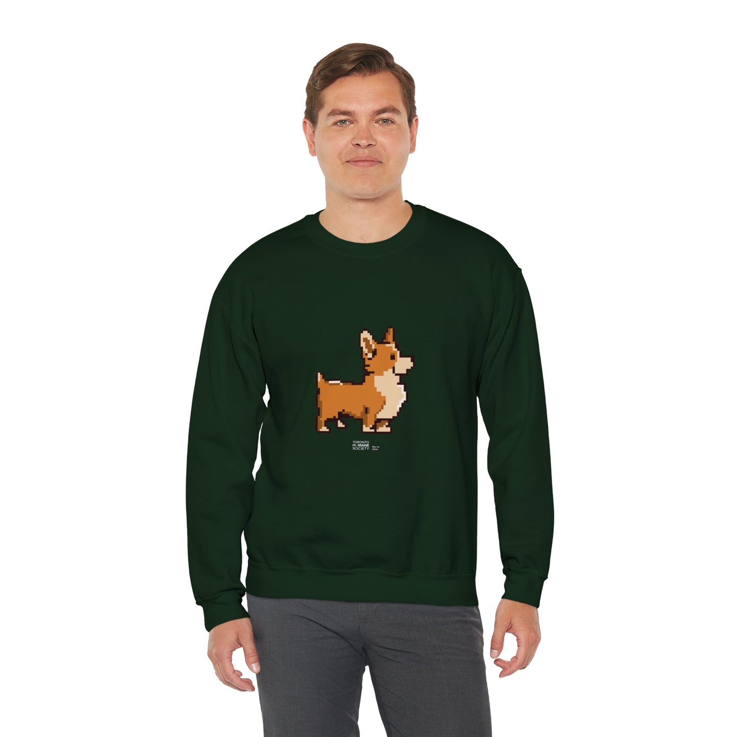 Unisex Crewneck Sweatshirt - Pixelated Dog