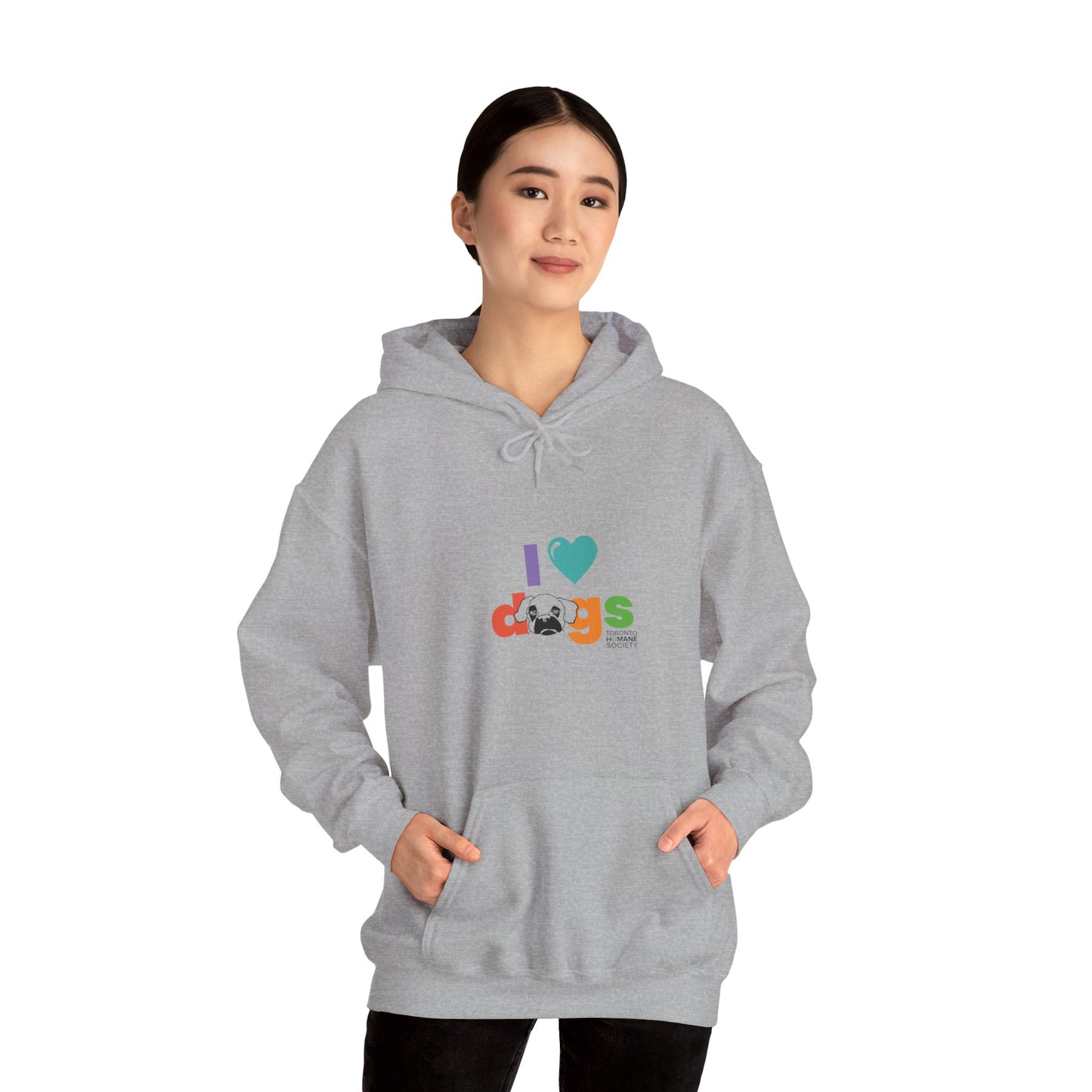 Unisex Hooded Sweatshirt - I Love Dogs