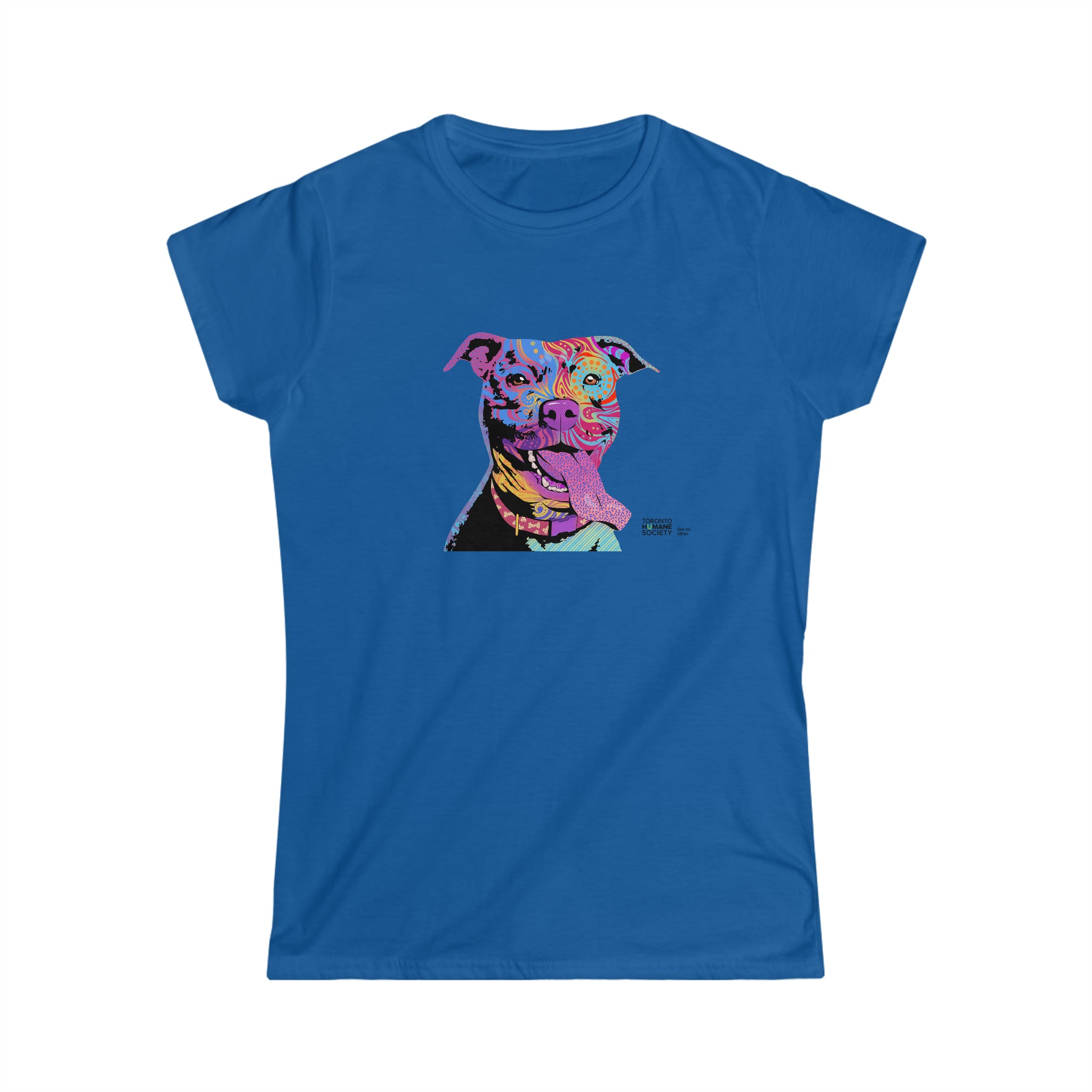 Women's Softstyle Tee - Abstract Dog