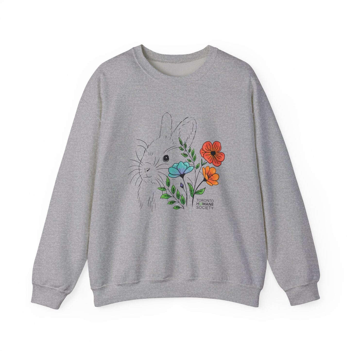Sweatshirt - Floral Rabbit