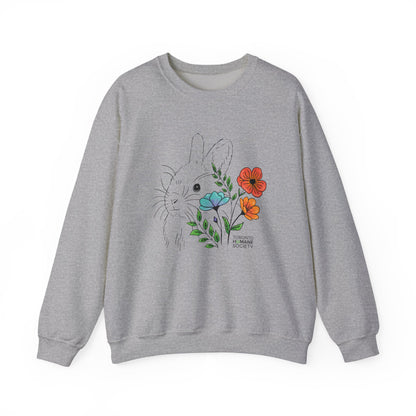 Sweatshirt - Floral Rabbit