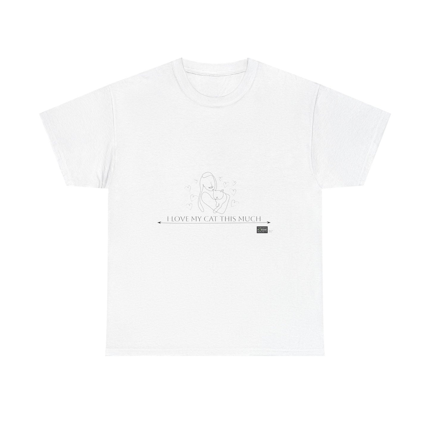 Unisex Cotton Tee - I Love My Cat This Much