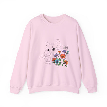 Sweatshirt - Floral Cat