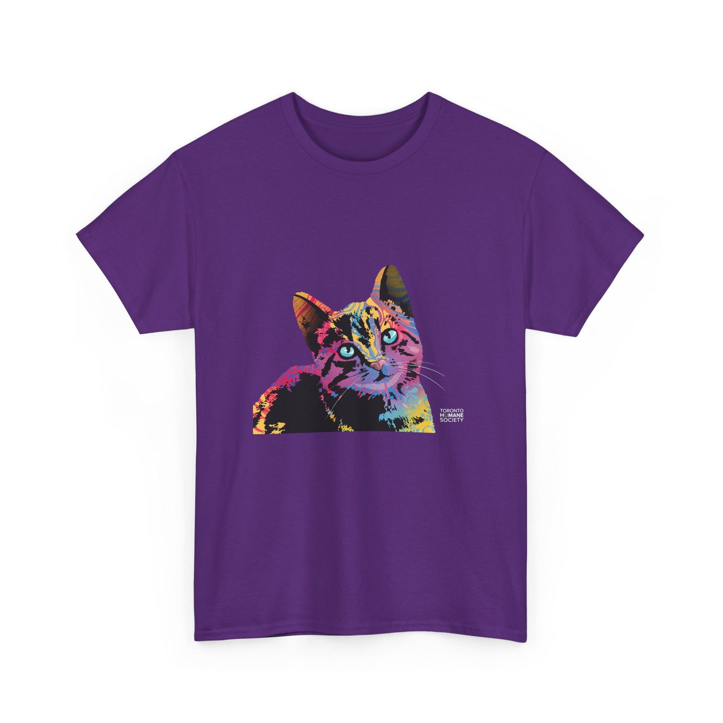 Unisex Cotton Tee - Abstract Cat