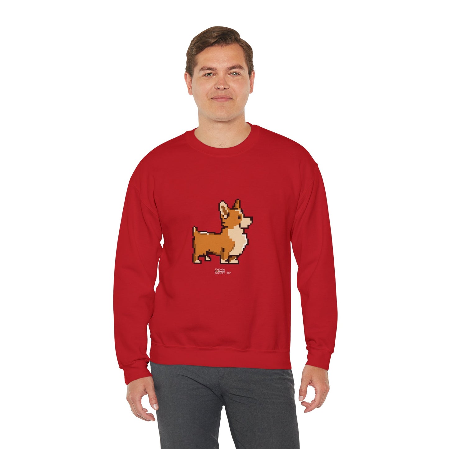 Unisex Crewneck Sweatshirt - Pixelated Dog