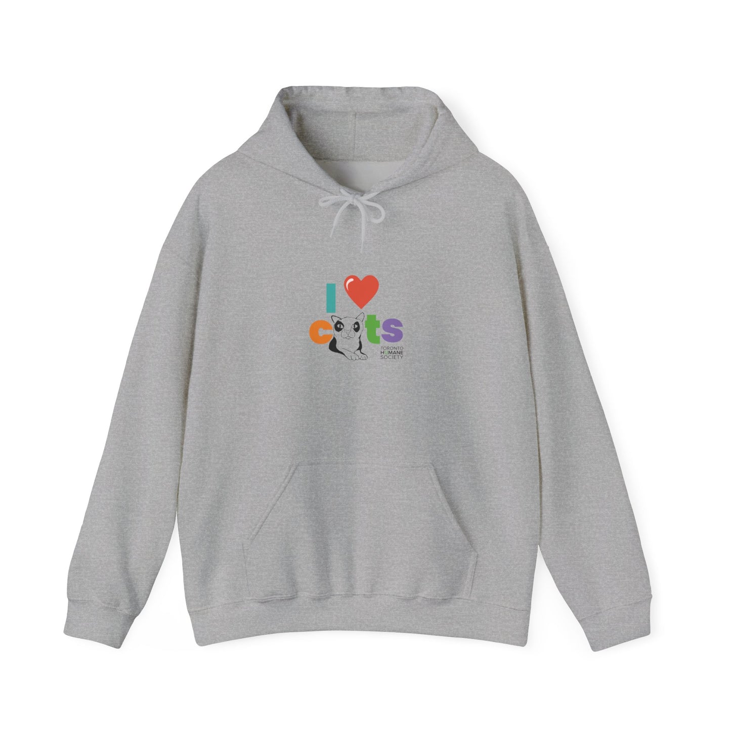 Unisex Hooded Sweatshirt - I Love Cats