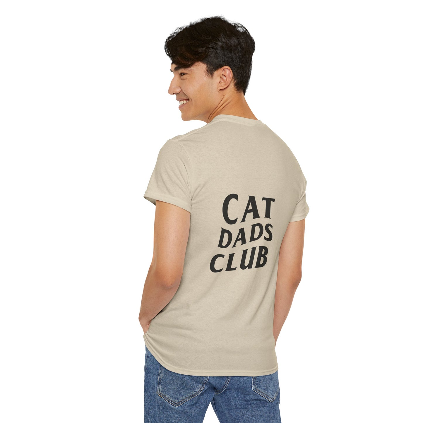 Cat Dads Club, Back Design - Cotton Tee
