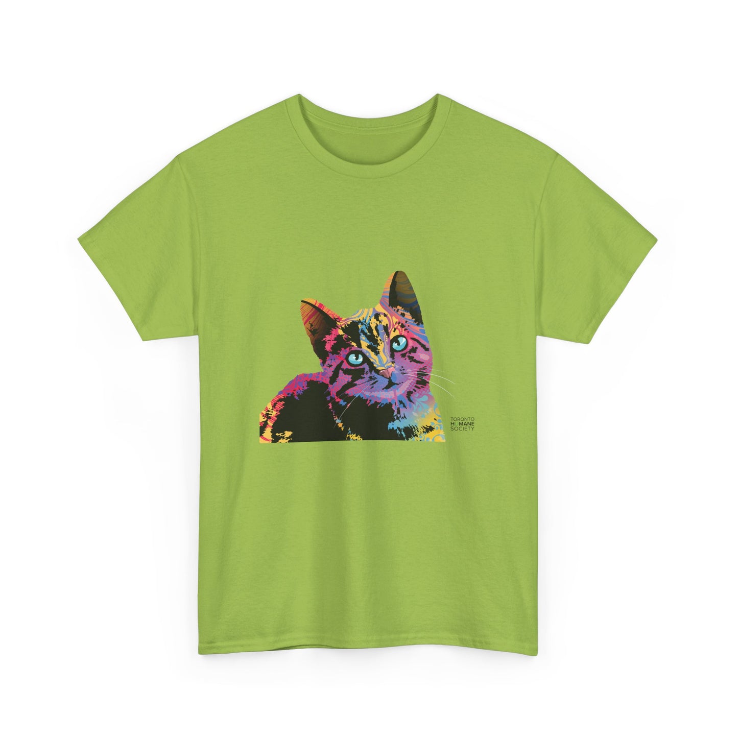 Unisex Cotton Tee - Abstract Cat