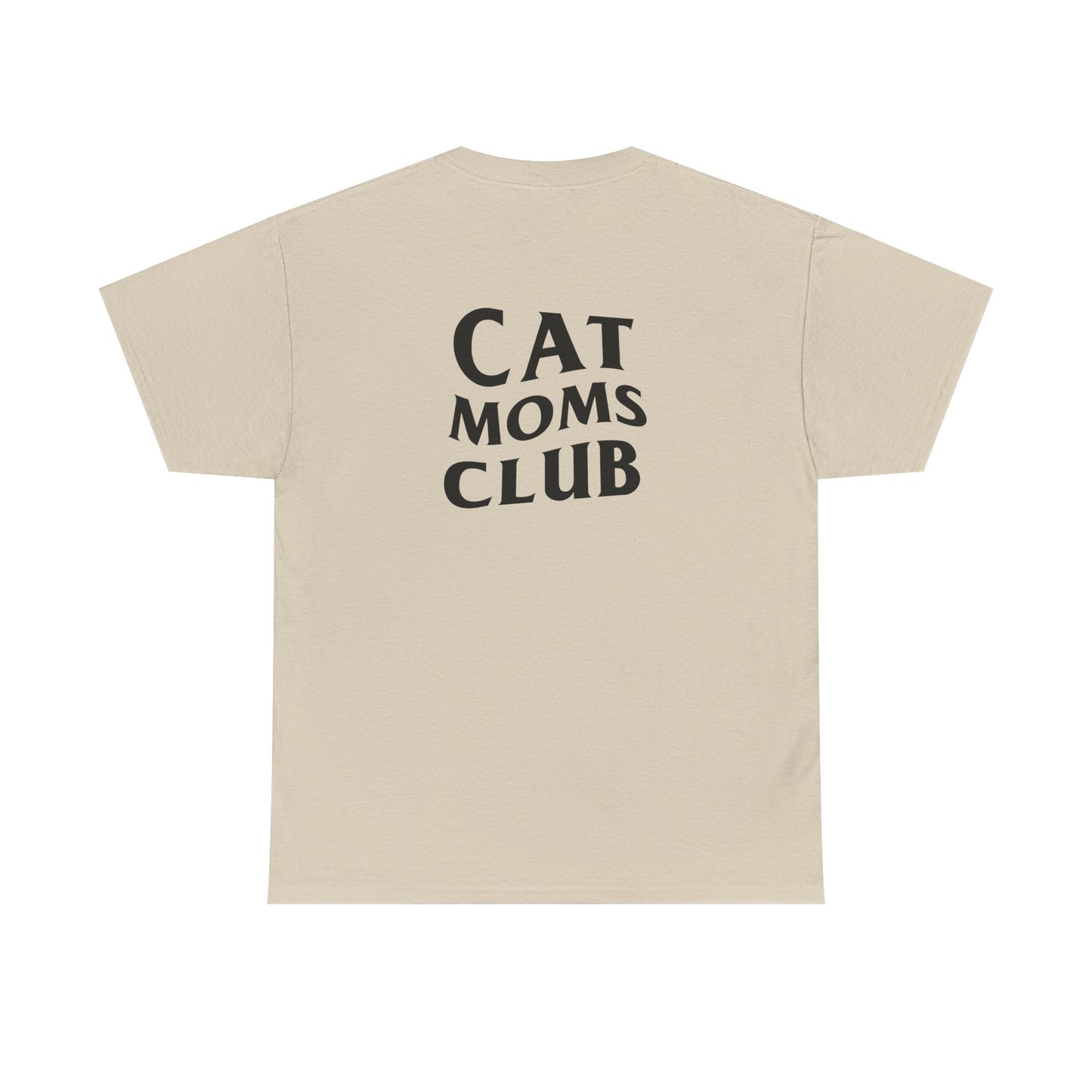 Cat Moms Club, Back Design - Cotton Tee