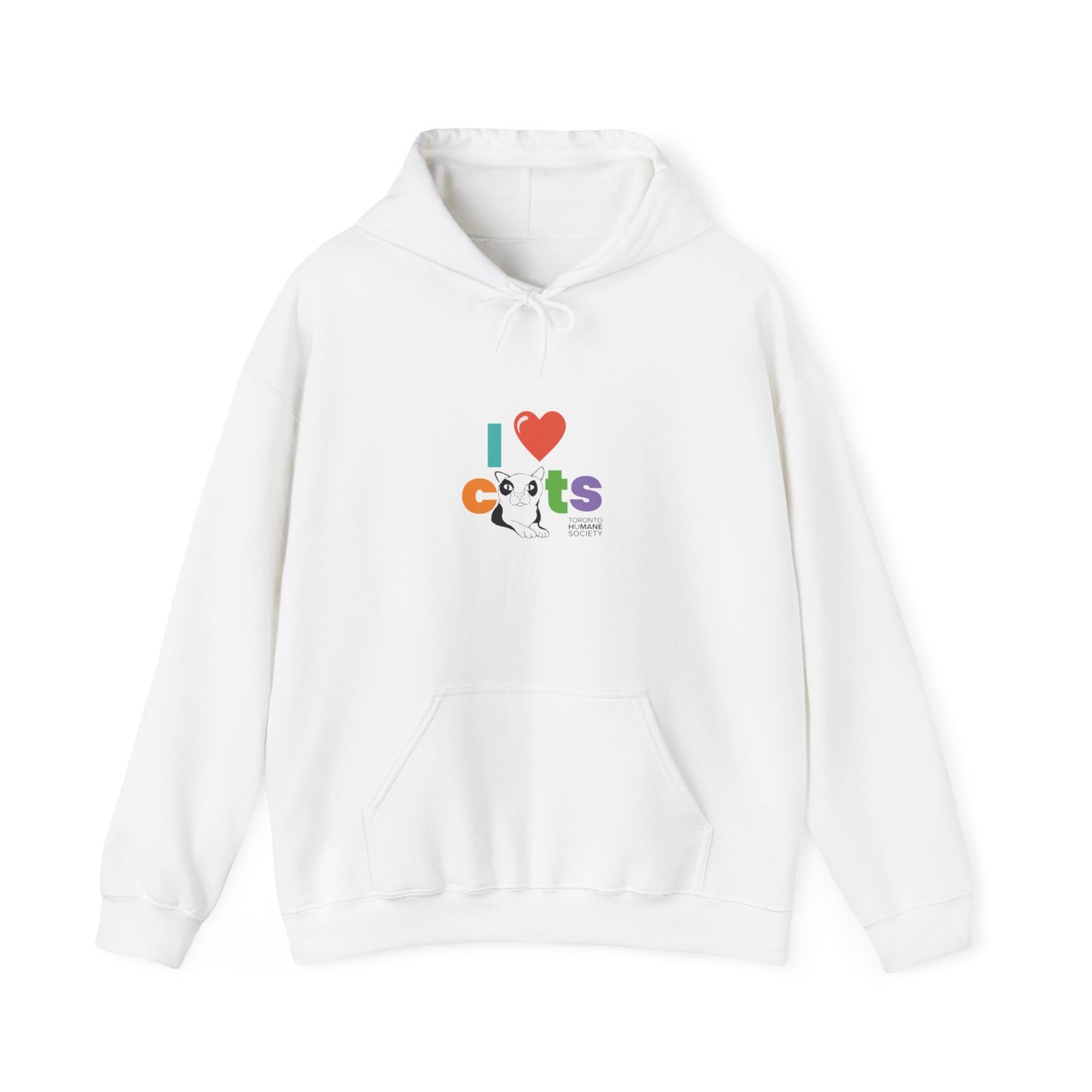 Unisex Hooded Sweatshirt - I Love Cats