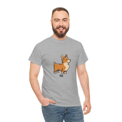 Unisex Cotton Tee - Pixelated Dog