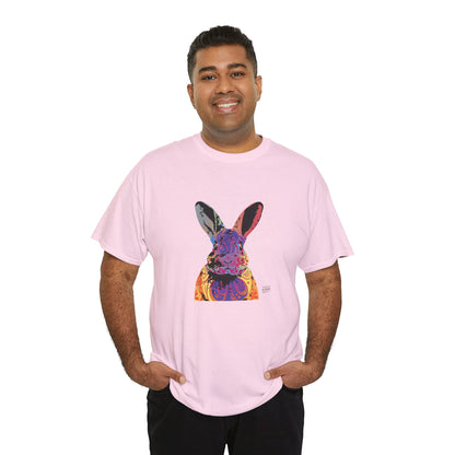 Unisex Cotton Tee - Abstract Rabbit