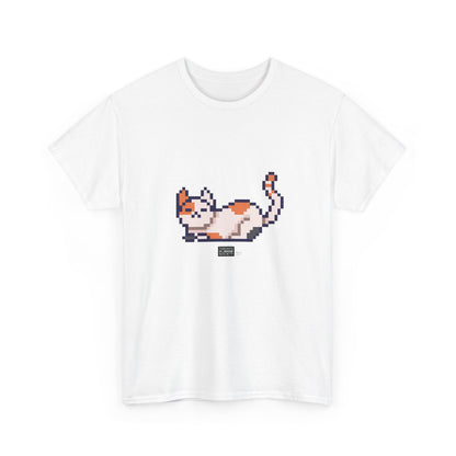 Unisex Cotton Tee - Pixelated Cat