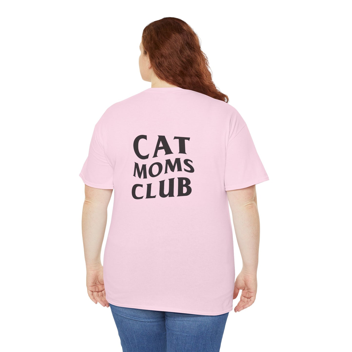 Cat Moms Club, Back Design - Cotton Tee