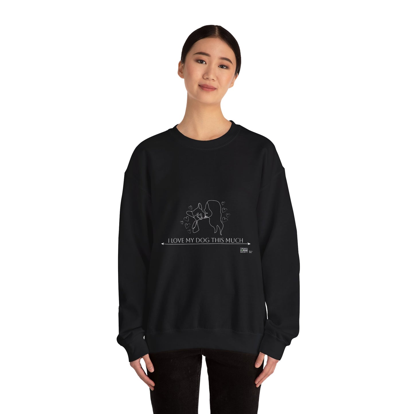 Unisex  Crewneck Sweatshirt - I Love My Dog This Much
