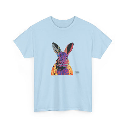 Unisex Cotton Tee - Abstract Rabbit